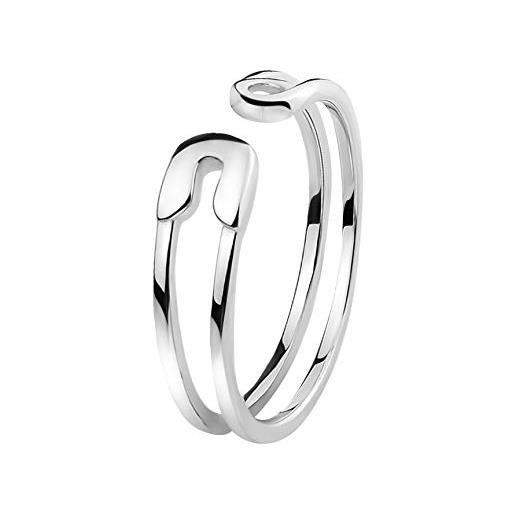 Sofia Milani - anello da donna in argento 925 - design a spilla da balia - 10087-18.5 (18.5)