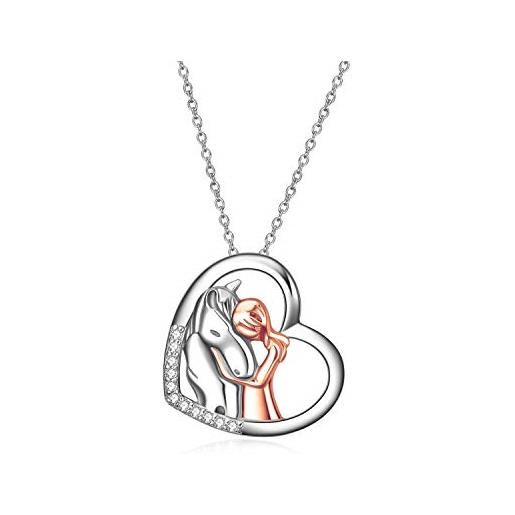 WINNICACA S925 Argento Mamma Collana A Forma Di Cuore Con Madre Abbraccio Cuore Cuore Ciondolo Donne Madri Regalo Di Giorno Per La Moglie Fidanzata Mamma - Foto 8