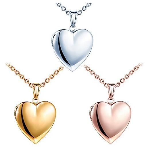 Collana foto personalizzata forma cuore in argento 925