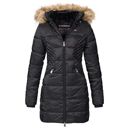 Geographical Norway - giacca trapuntata da donna con cappuccio abby (taupe, l)