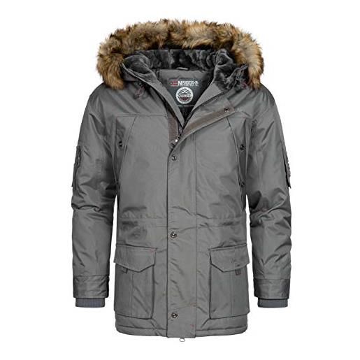 Geographical Norway Casidan Homme - Piumino da uomo con cappuccio Khaki