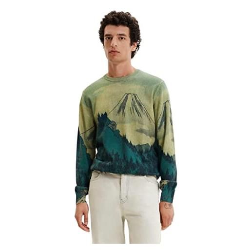 Desigual modello uomo 3 colori n 6124 naturale maglione, marrone