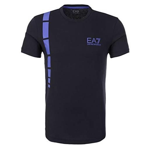 Emporio Armani maglietta t-shirt uomo ea7 6xpt59 pj02z, manica corta, girocollo (blu scuro, m)