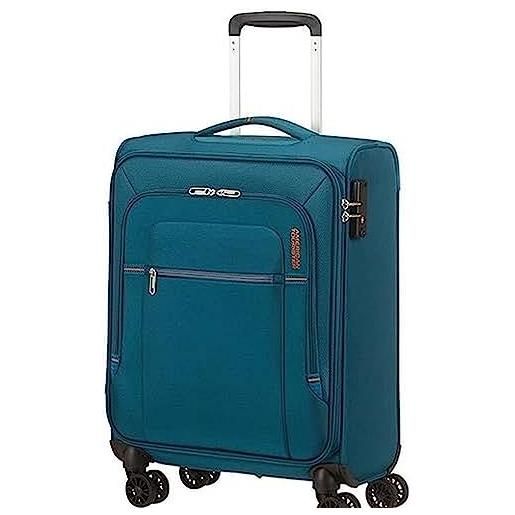 American Tourister valigia american tourister crosstrack 133189 blu/arancio 55cm biosa borse