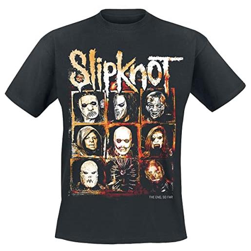 Slipknot the end, so far cover uomo t-shirt nero xl 100% cotone regular