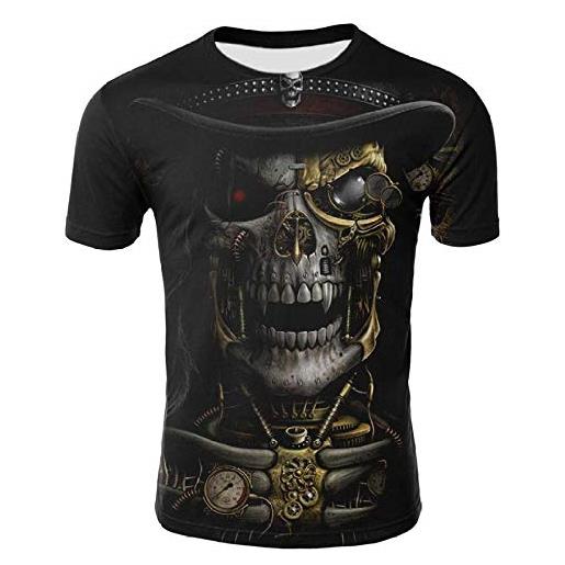 xbowo-Sweatshirt camicie da cerimonia da uomo t-shirt da uomo con teschio stampato digitale 3d skull picture_l