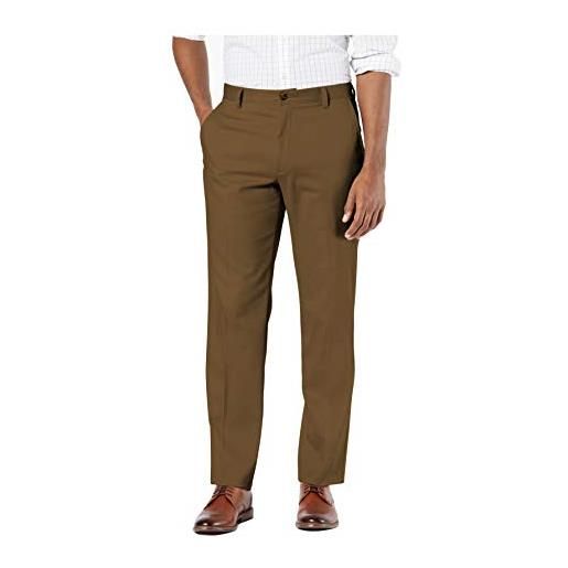 Dockers classic fit easy khaki pants, casual pants, uomo, marrone (tobacco), 32w / 32l