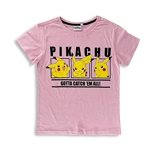 SUN CITY t-shirt pokemon ufficiale maglia stampa pikachu originale ragazza donna 4844