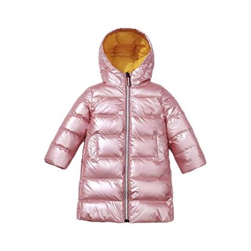 GladiolusA giacca piumino bimba, cappotti bimba invernali, unisex bambini ragazze cappotto di autunno inverno cappotti caldo giacche per 3-8 anni pink 140cm