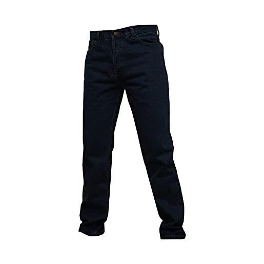 Generico paladino pantalone e jeans imbottitura in pile 5 tasche taglie forti moda egidio (52, fustagno blu)