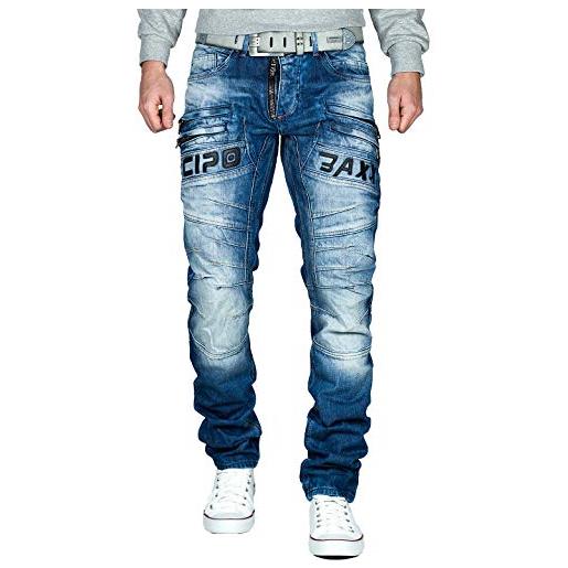 Cipo & Baxx jeans da uomo cd440-bans blu w33/l32