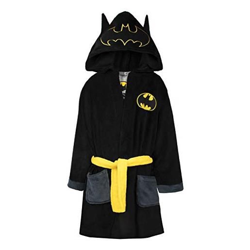 dc comics accappatoio ufficiale batman kids | accappatoio supereroe con cappuccio extra morbido per bambini | vestaglia a maniche lunghe 3d caratteristiche accappatoio | regali per ragazzi