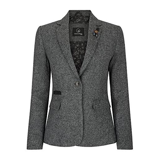 TruClothing.com giacca da donna in tweed classico elegante vintage anni 1920s - grigio_01 44