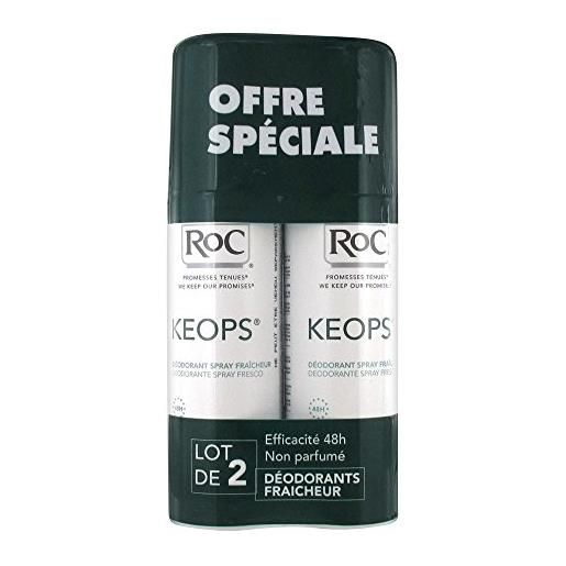 RoC keops déodorant spray fraîcheur 2x100ml