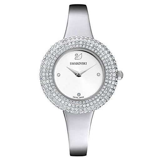Swarovski orologio swarovski donna crystal rose silver bracciale rigido 34 mm 5483853 nuova collezione 2019