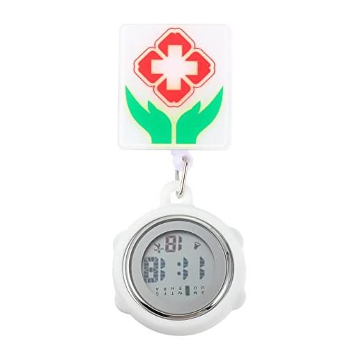 Generic orologio da taschino con clip su fob pocket watch, orologio da infermiera portatile