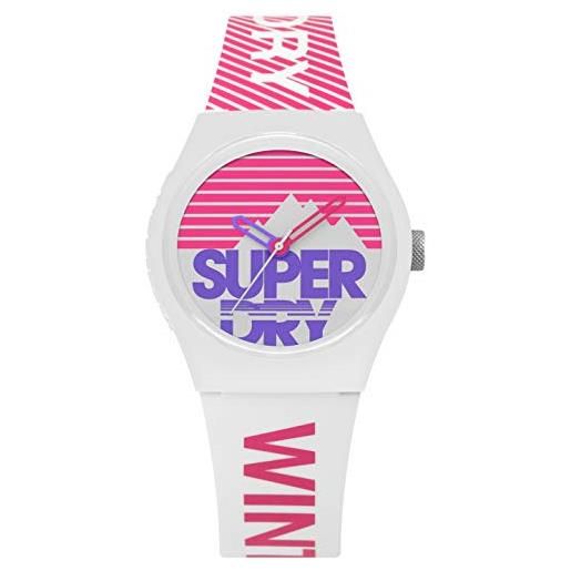 Superdry orologio analogueico quarzo donna con cinturino in silicone syl255wp