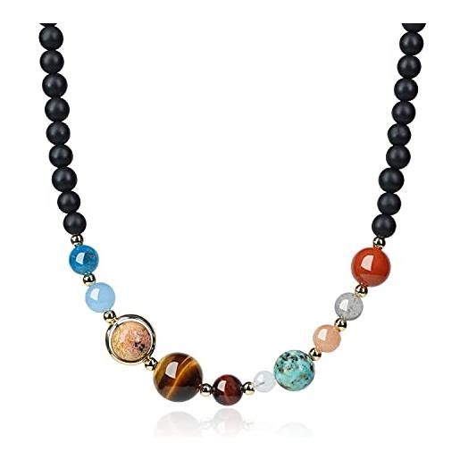 Collana Donna Sofia Milani In Argento 925 Con Zircone - Ciondolo Cerchio Stella Del Sole - Regalo In Scatola, 42-45 Cm