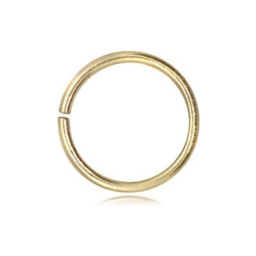 TJS 5 pz anelli connettori argento sterling 925 placcato in oro, senza nickel, diametro 16mm