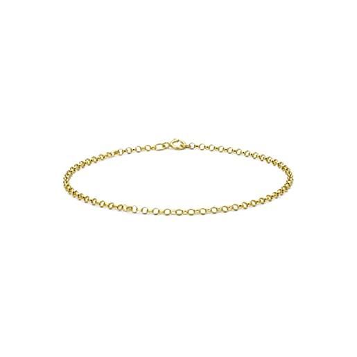 Carissima gold bracciale da donna, in oro giallo 9k (375), missura 18 cm