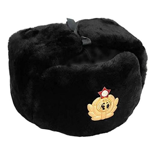 CLAPE Cappello da Aviatore Finta Pelle Colbacco Invernale Unisex Bomber Hat  Cappello Ushanka Pelliccia Cappello da Cacciatore All'aperto : :  Moda