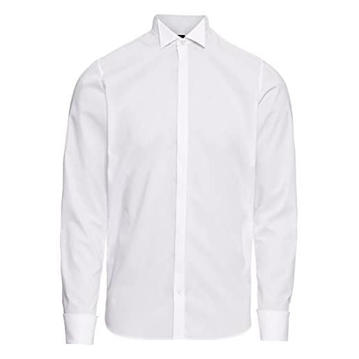 Olymp - camicia da smoking da uomo level 5, colletto classico, gemelli sui polsini, bianco 3077 65 00 bianco 42