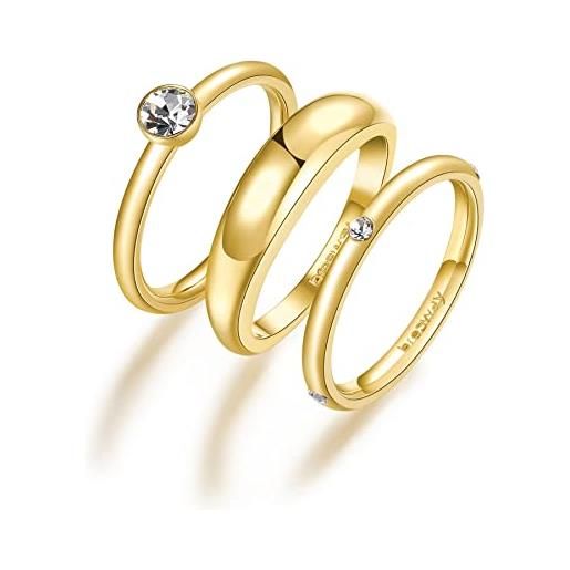Brosway anelli donna in acciaio, anelli donna collezione symphonia - bym96d