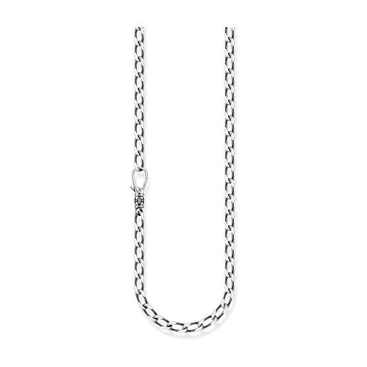 Thomas Sabo - catena per collana argento sterling non un gioiello donna, argento, 55cm - ke2081-637-21-l55