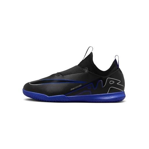 Nike zoom vapor 15, sneaker unisex-bambini, nero cromo hyper royal, 33.5 eu