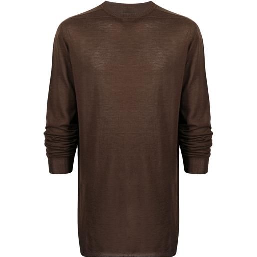 Rick Owens maglione girocollo - marrone