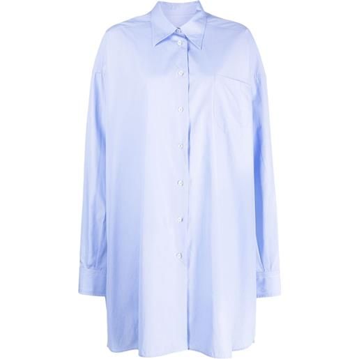 Maison Margiela camicia lunga - blu