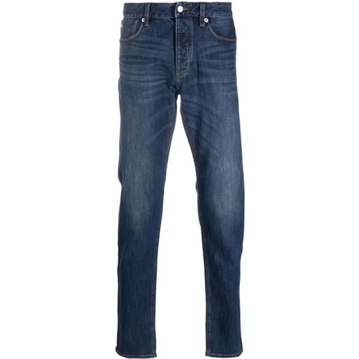 Emporio Armani jeans con applicazione - blu