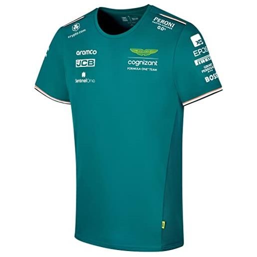Aston Martin Formula One Team - ufficiale formula uno mechandise - maglietta replica team - uomo - verde sterling - 2023 (s)