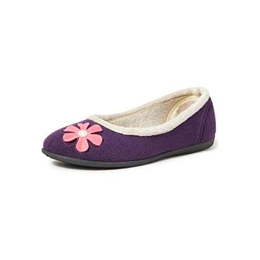 Padders felice, pantofole basse donna, viola, 35.5 eu