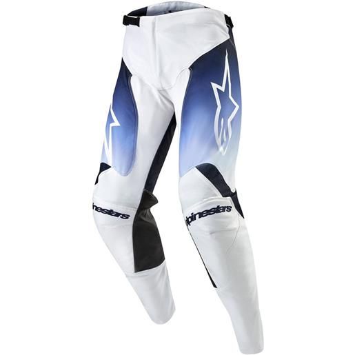 ALPINESTARS - pantaloni racer hoen bianco / dark navy / light blue