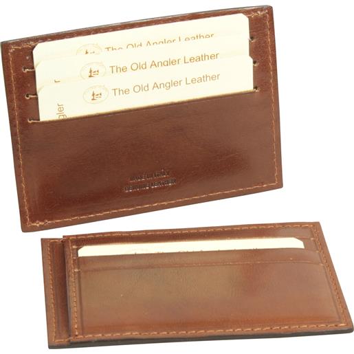 Old Angler Firenze porta carte di credito in vacchetta con schermatura rfid