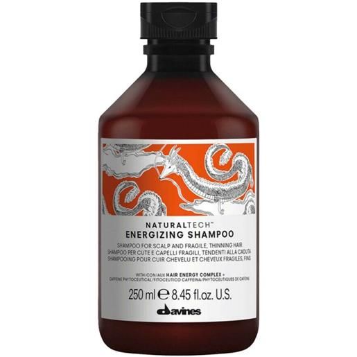Davines naturaltech energizing shampoo 250ml - shampoo energizzante capelli fragili sottili propensi alla caduta