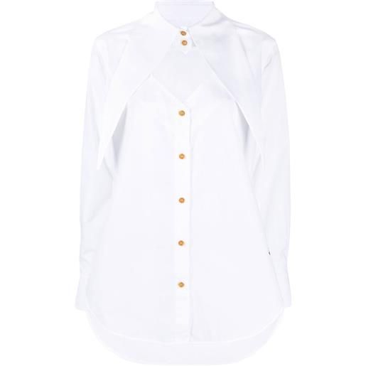 Vivienne Westwood camicia destrutturata - bianco