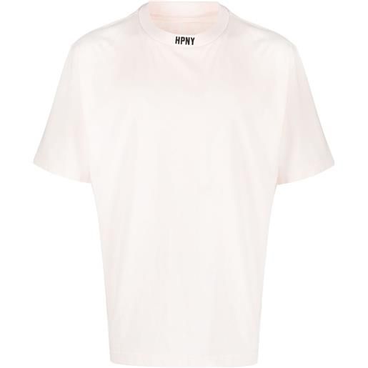 Heron Preston t-shirt crop hpny con ricamo - rosa