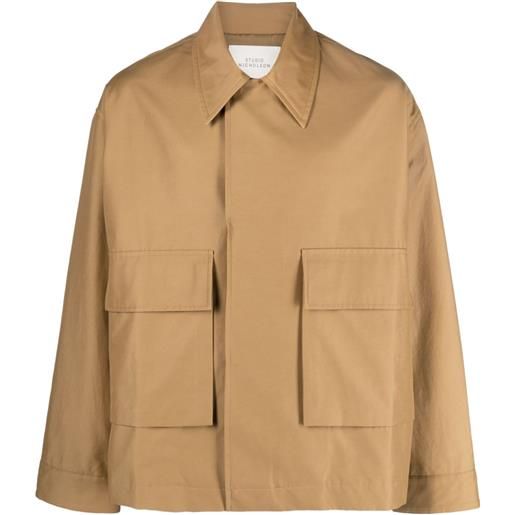 Studio Nicholson giacca-camicia con tasche cargo - toni neutri