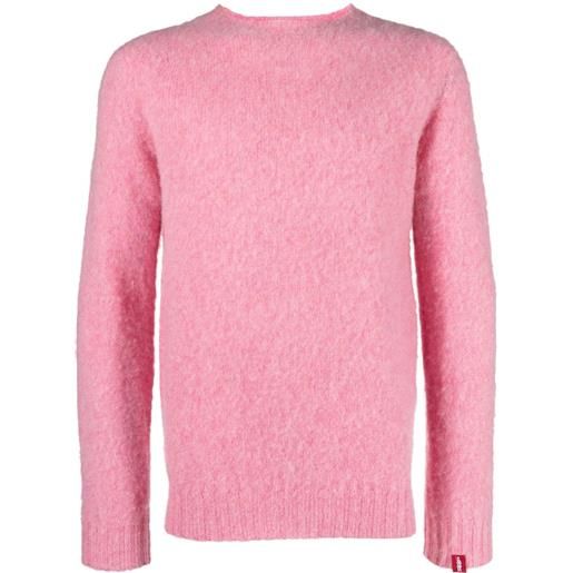 Mackintosh maglione girocollo hutchins - rosa