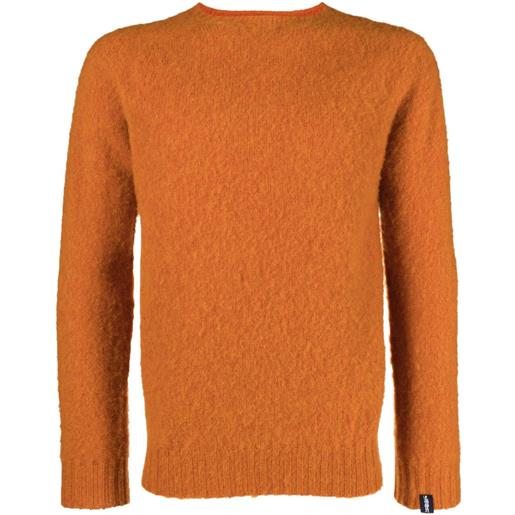 Mackintosh maglione hutchins girocollo - arancione