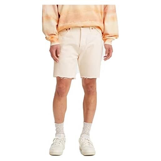 Levi's 501 93 cut off jean 7 pantaloncini da uomo classici anni '90 look and feel, beige, 34w