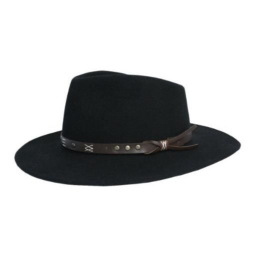 Scippis emerald cappello da cowboy, nero, l (58/59) unisex-adulto