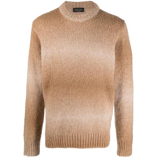 Roberto Collina maglione con effetto sfumato - toni neutri