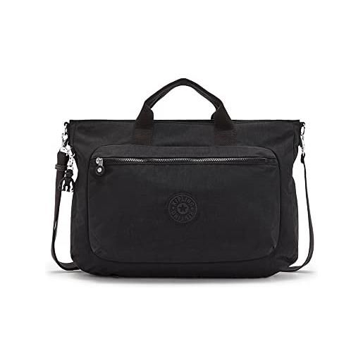 Kipling miho m, borsa con scomparto per laptop 15, 40 cm, 14 l, nero (black)