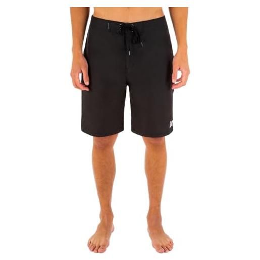 Hurley m one & only 2.0 21', shorts da surf uomo, black, 38