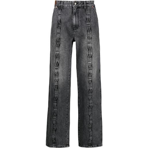 Andersson Bell jeans con cuciture a contrasto - grigio