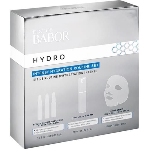 BABOR cura del viso doctor BABOR set regalo hyaluronic ampoules 3x2 ml + hyaluron cream 50 ml + 1x hydrating bio-cellulose mask