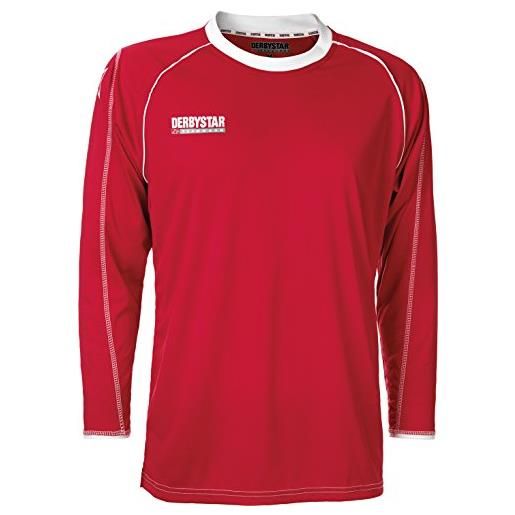 Derbystar uni maglia da giocatore energy lunga, 61920, unisex, spielertrikot energy lang, rosso/bianco, m